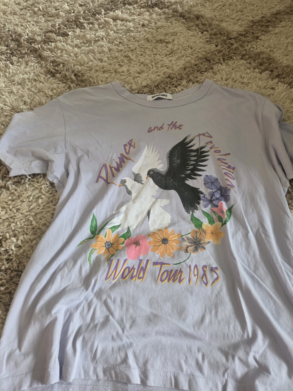 Daydreamer Lavender Prince World Tour 1985 Graphic Tee